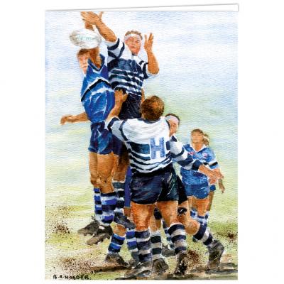 Line Out Birthday Blank Card